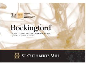 Альбом-склейка для акварели Bockingford Rough крупное зерно 41х31 см 12 л 300 г белый