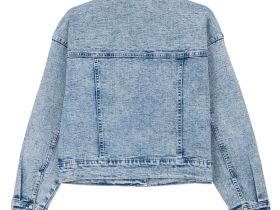 Куртка текстильная джинсовая для девочек