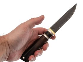 Охотничий нож Витязь Вепрь, сталь ламинат, рукоять древесина акации
