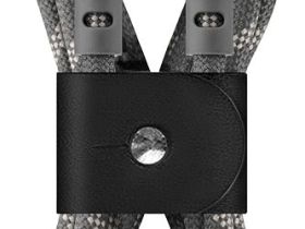 Кабель uBear Trend Cable USB-C - USB-C, 1.2 м, нейлон серо-бежевый