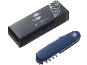 Нож перочинный Stinger, 90 мм, 11 функций, синий