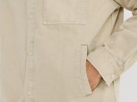 Куртка-рубашка из твила, Бежевый