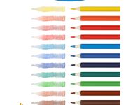 Набор карандашей акварельных Гамма "Классические" 12 цв., шестигранные, заточен., с кистью, картон.