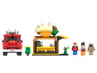 Бриксити AB-1316 Конструктор Пожар в кафе Шаурма на Бриковой
