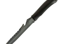 Нож для выживания Шторм, сталь У8 с антибликовым покрытием, рукоять эластрон