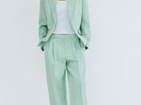 Однобортный жакет, Зеленый