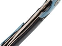 Складной нож Maxace Goliath Black, сталь Bohler K110, рукоять G-10/синий больстер