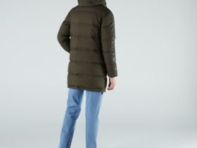 Мужская утеплённая куртка Lacoste Long Hooded Quilted стандартного кроя