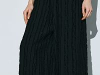 Широкие брюки на эластичном поясе, Черный