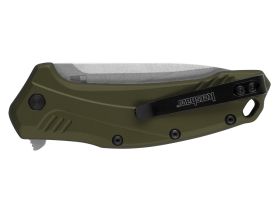 Полуавтоматический складной нож Kershaw Link, сталь CPM MagnaCut, рукоять алюминий, олива