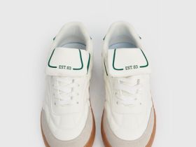 Кеды из искусственной кожи для мальчиков, Белый