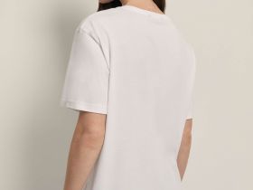 Футболка свободного силуэта с принтом