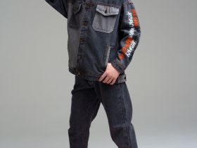 Куртка текстильная джинсовая для мальчиков