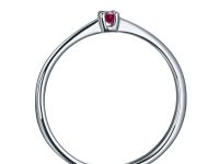 Классическое кольцо из серебра с рубином э0604кц09152400