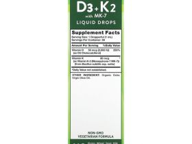 Nature's Truth, Extra Strength D3 + K2 с жидкими каплями MK-7, 59 мл (2 жидк. Унции)
