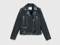 Куртка-косуха из искусственной кожи, Черный