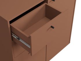 Обувница подвесная Сайрис 98x99 Терракотовый