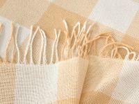 Плед Scampagnata, желтая клетка