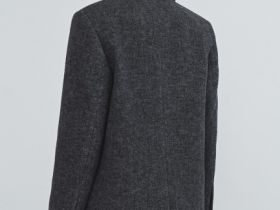 Пальто-пиджак из шерсти, Серый