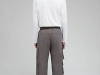 Брюки-карго с эластичным поясом