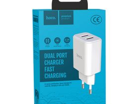 Сетевое зарядное устройство Hoco (C62A) Victoria 2хUSB PD 10W (белый)