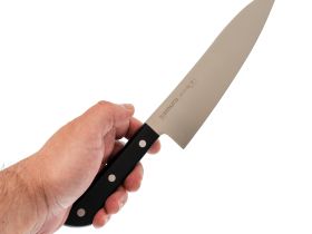 Кухонный нож Samura Сантоку 197 мм, сталь AUS-8, Satin finish, рукоять пластик