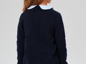 Кардиган с украшением из страз для девочки