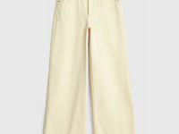 Широкие джинсы из плотного денима, Желтый
