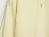 Джемпер с воротником поло на молнии, Желтый