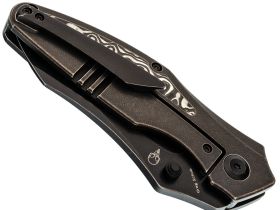 Складной нож Kansept Baba Yaga, сталь CPM 20CV, рукоять титан/карбон