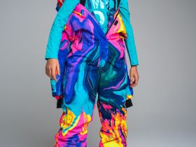 Зимний комбинезон из мембранной ткани для девочки