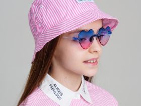 Панама текстильная для девочек