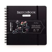 Скетчбук для графики Малевичъ "GrafArt" Total Black 19х19 см 60 л 150 г