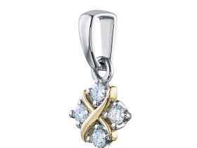 Подвеска из комбинированного золота э4812пд06160700