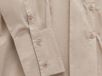 Рубашка из хлопка со складками