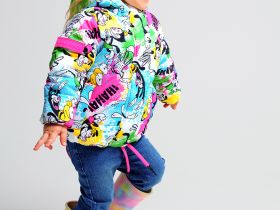 Куртка детская текстильная с полиуретановым покрытием для девочек