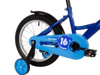 Детский велосипед Novatrack Strike 16, год 2022, цвет Фиолетовый