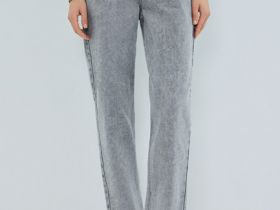 Джинсы Mom, Серый