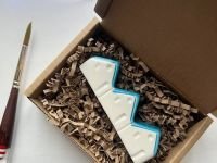 Подставка под кисти "Домики с голубыми крышами" 7,5х3,5 см