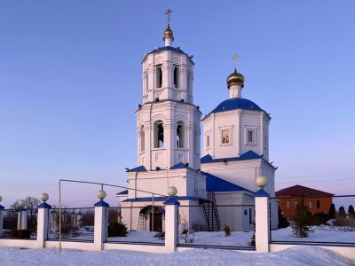 Церковь во имя Иконы Казанской Божией Матери с колокольней