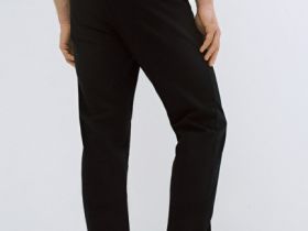 Базовые брюки-чиносы из твила, Черный