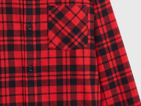 Рубашка в клетку для мальчиков, Красный