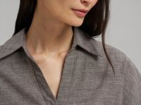 Приталенное платье-рубашка с поясом