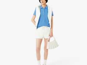 Женское поло Lacoste приталенного кроя из эластичного хлопка