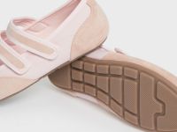 Балетки из искусственной замши для девочек, Розовый