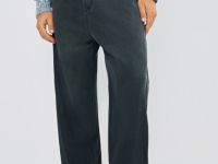 Свободные джинсы Baggy с эффектом градиента, Серый