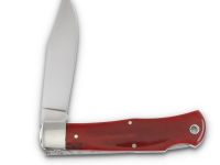Складной нож Queen Cutlery Lockback, сталь 1095, рукоять кость, красный