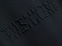 Футболка с объёмной вышивкой, Черный