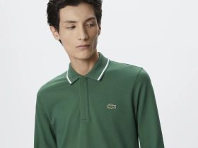 Мужское поло Lacoste приталенного кроя
