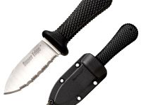 Нож с фиксированным клинком Cold Steel Super Edge, сталь AUS-8A, рукоять Kray-Ex, черный